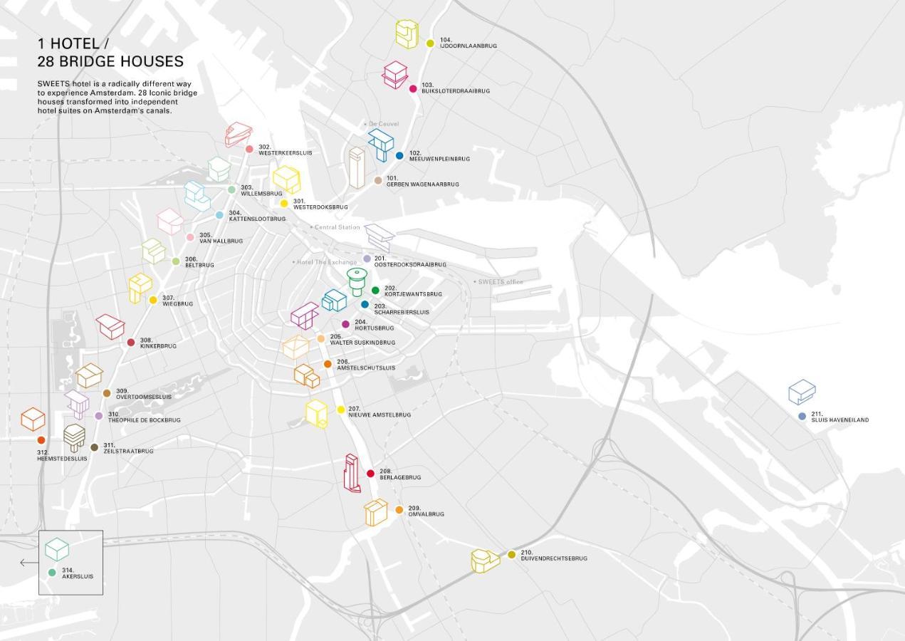 SWEETS - Omvalbrug Lejlighed Amsterdam Eksteriør billede